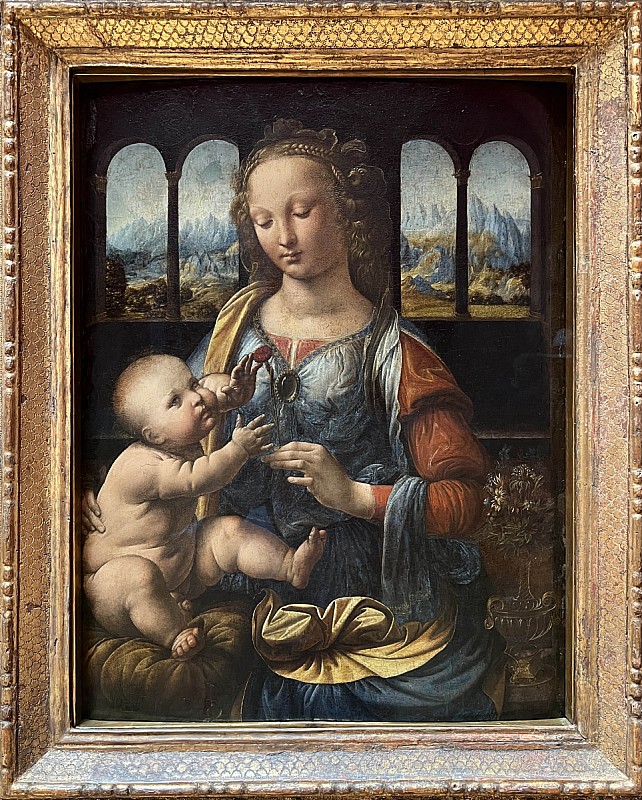 Léonard de Vinci — La Madone à l'œillet 1473